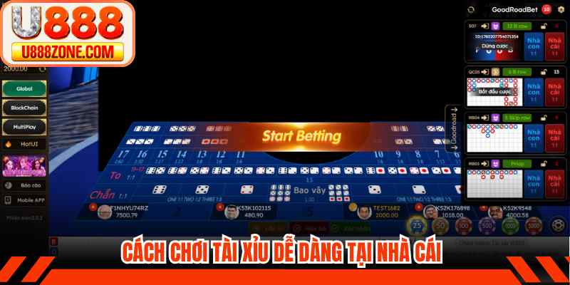 Cách chơi tài xỉu dễ dàng tại nhà cái